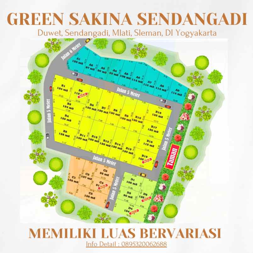 dijual tanah duwet sendangadi mlati