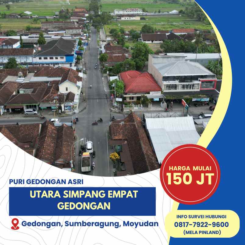 dijual tanah gedongan sumberagung