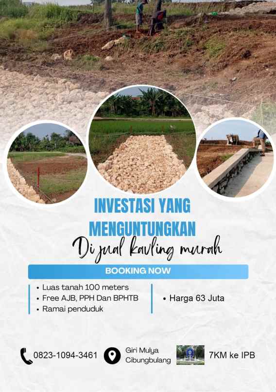 dijual tanah girimulya cibungbulang