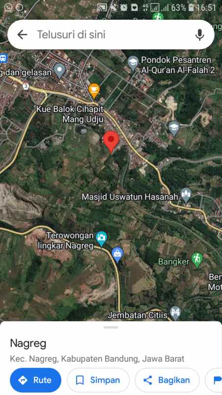 dijual tanah jalan bandung garut