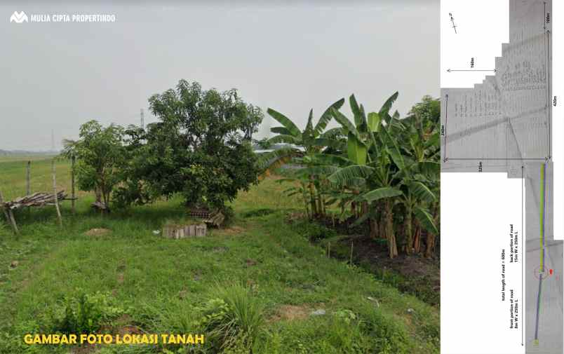 dijual tanah jalan raya beji