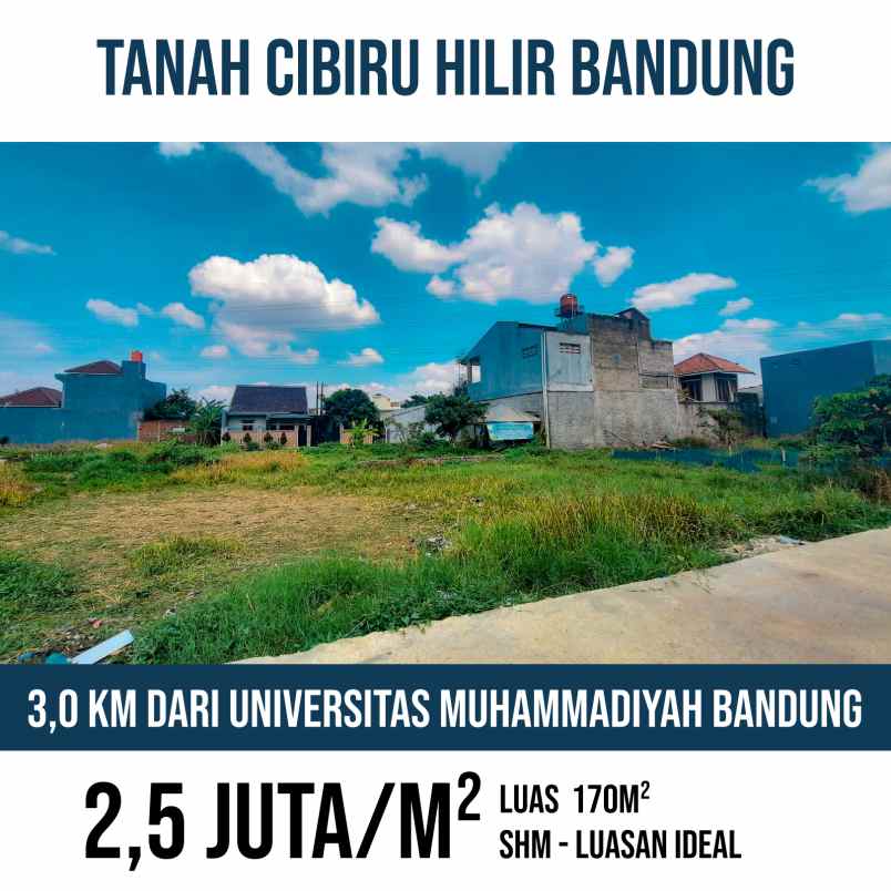 dijual tanah jl mekar indah cibiru