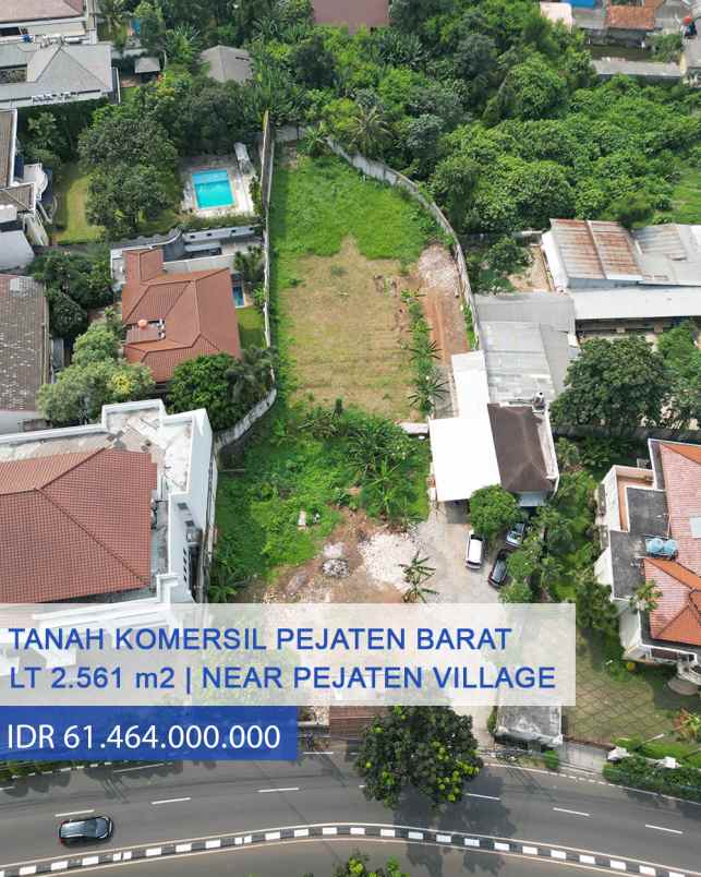 dijual tanah jl pejaten barat raya