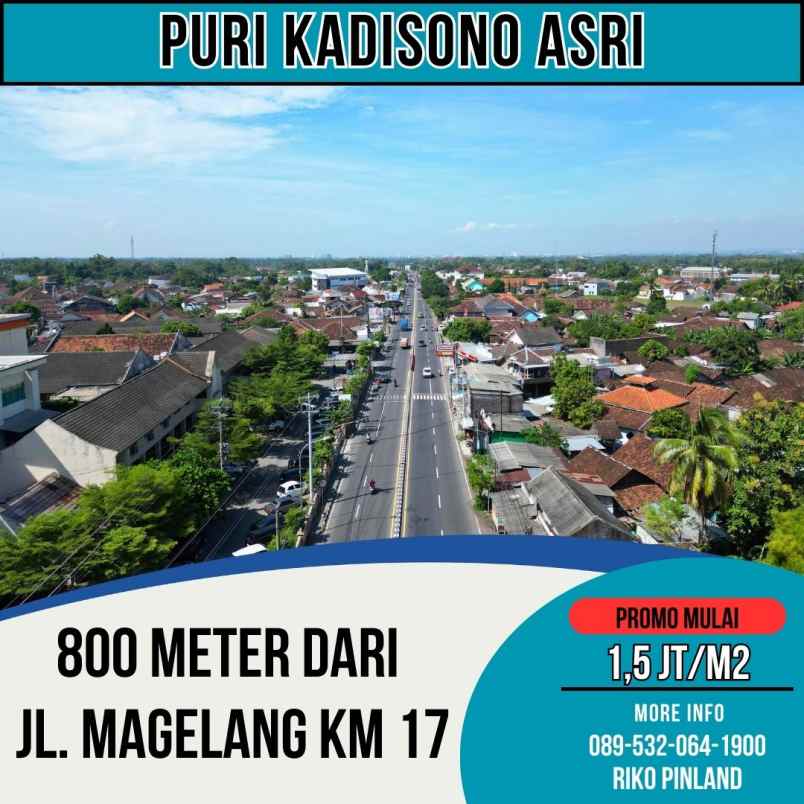 dijual tanah kadisono margorejo tempel