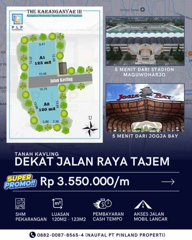 dijual tanah karanganyar wedomartani