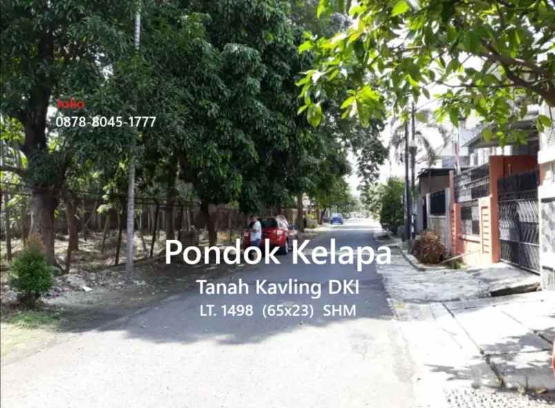 dijual tanah kavling dki pondok kelapa