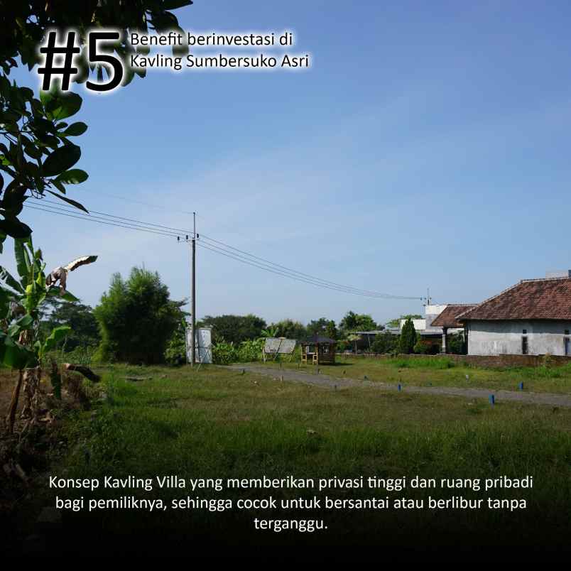 dijual tanah kemuning sumbersuko kec