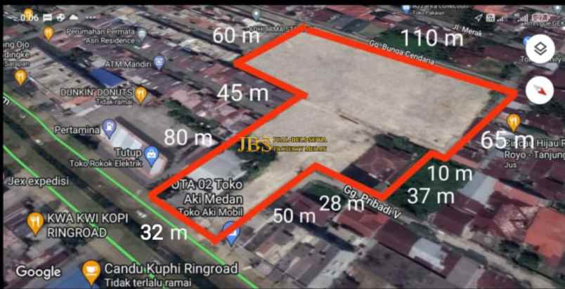 dijual tanah kosong jalan gagak hitam daerah ringroad