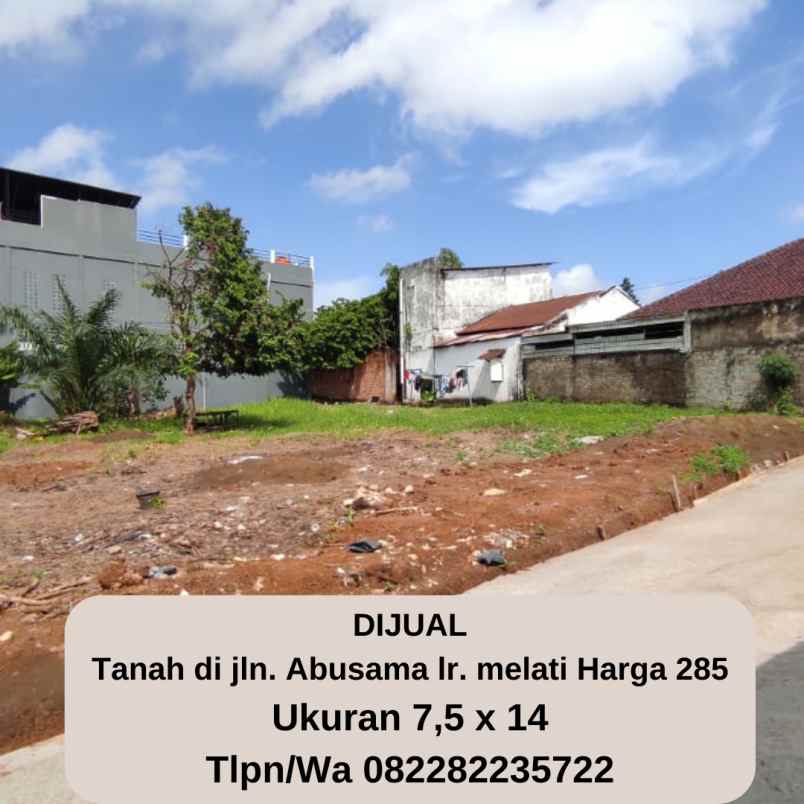 dijual tanah kosong siap bangun