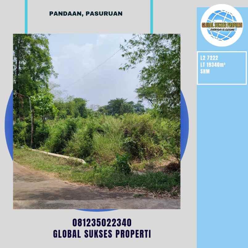 dijual tanah pandaan