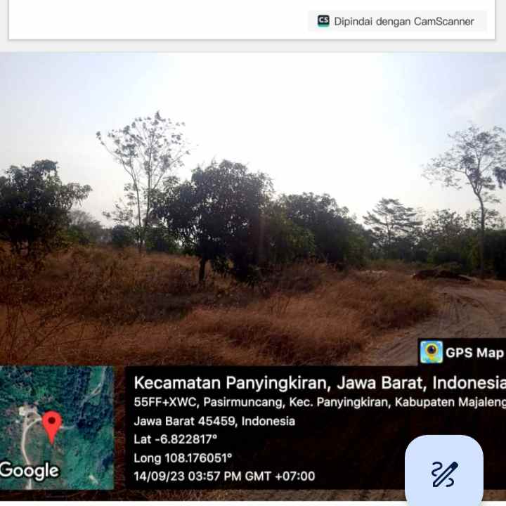 dijual tanah pasir muncang