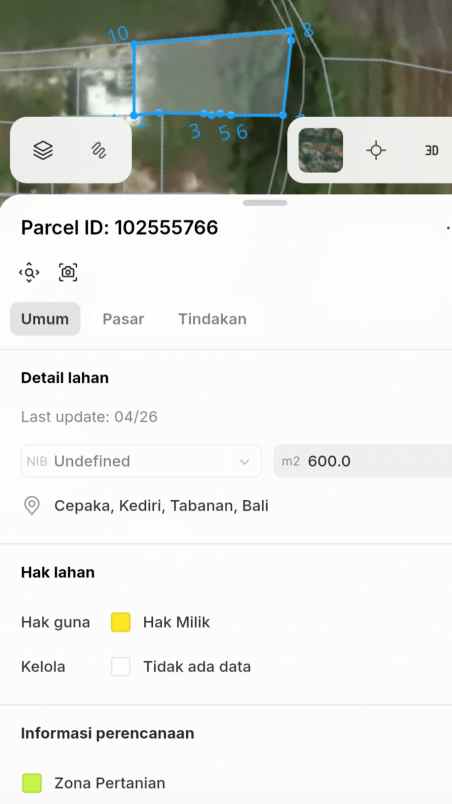 dijual tanah raya munggu kapal selingsing