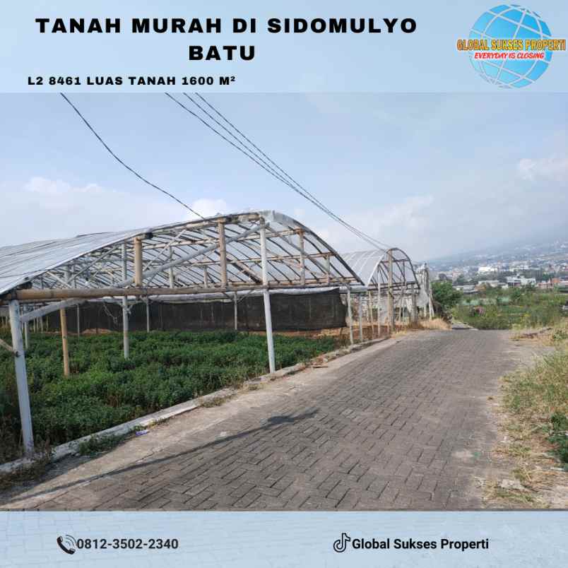 dijual tanah sidomulyo