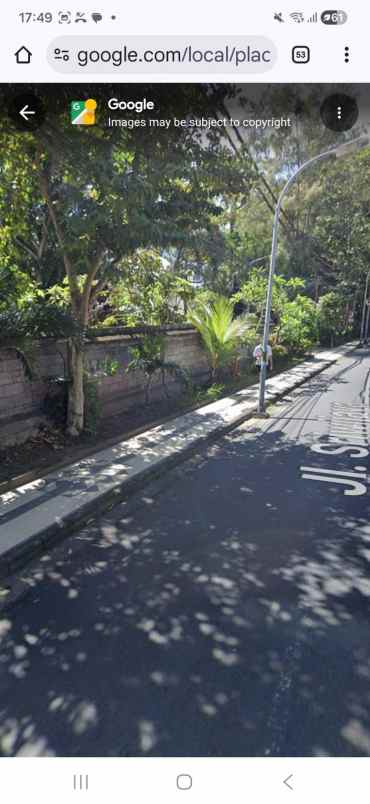 dijual tanah sriwijaya legian kuta bali