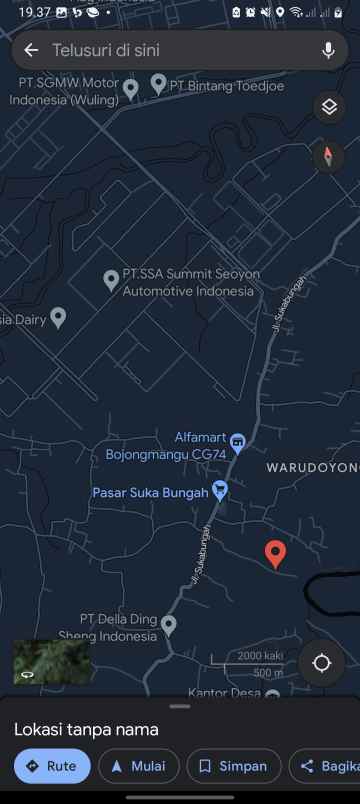 dijual tanah sukabungah bojongmangu