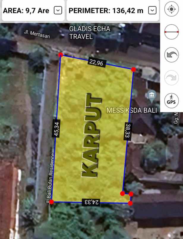 dijual tanah suwung kangin