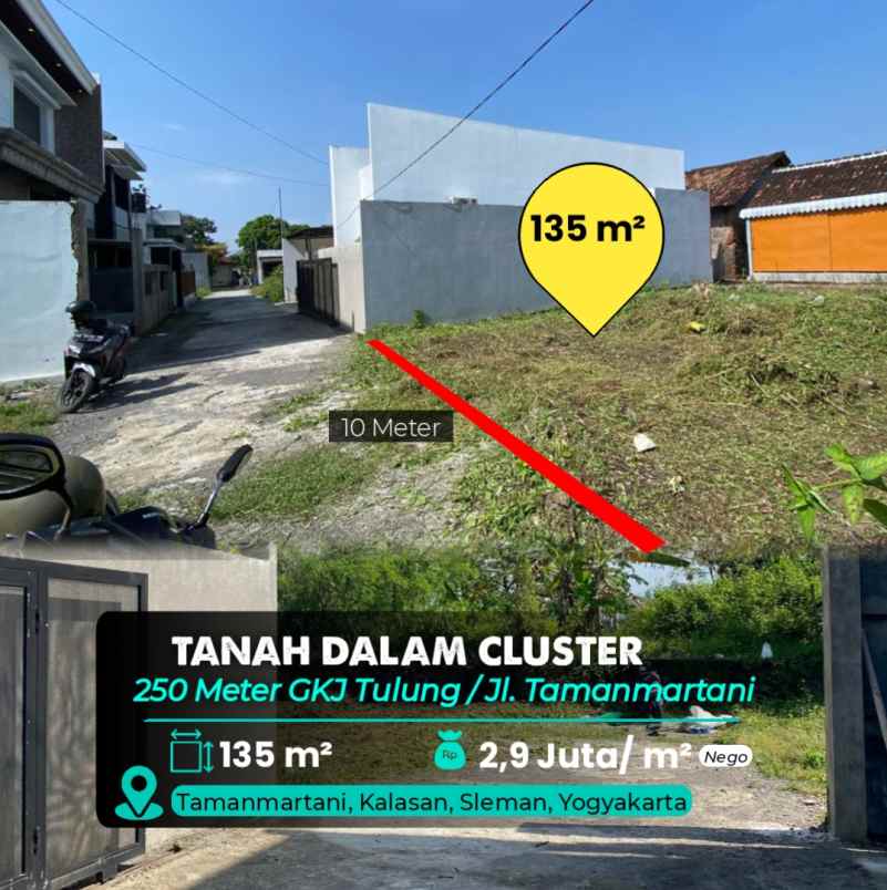dijual tanah tamanmartani
