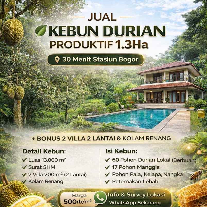 dijual tanah tamansari