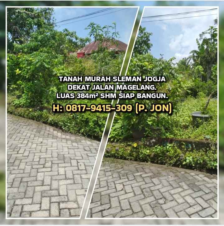 dijual tanah tridadi sleman yogyakarta