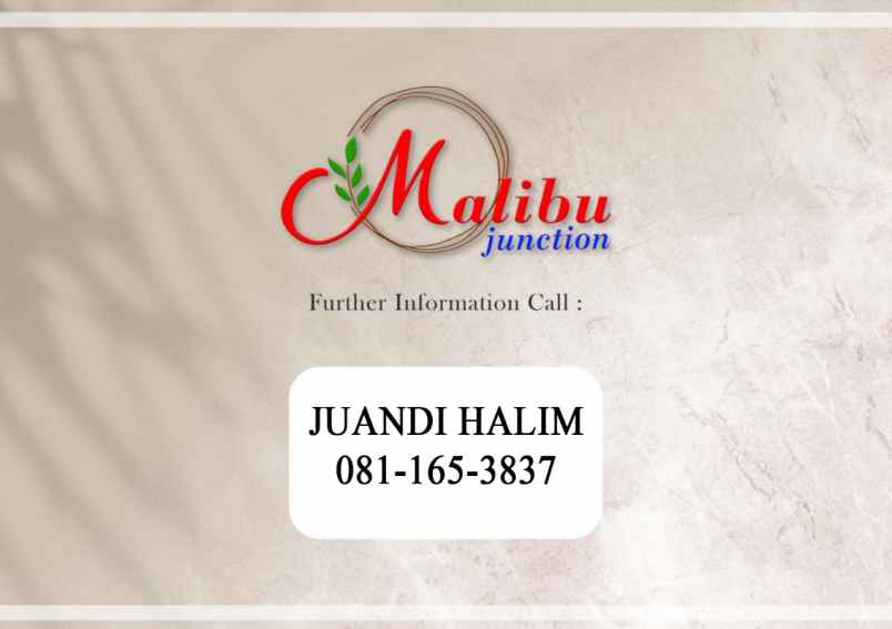 dijual villa malibu junction