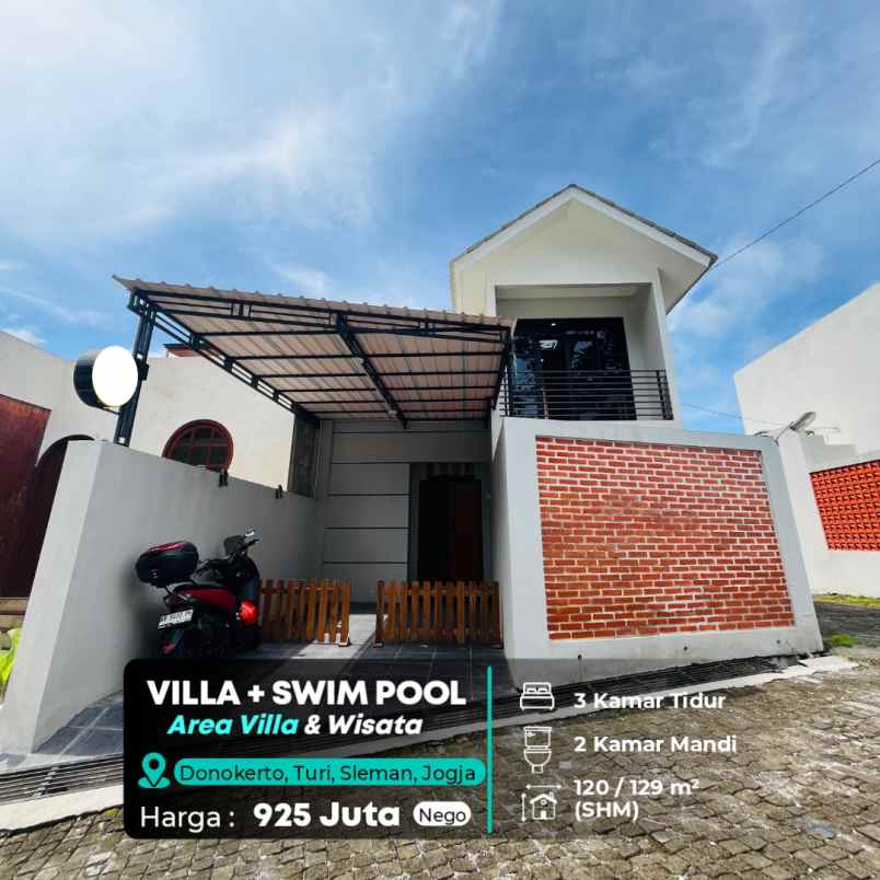 dijual villa sleman utara