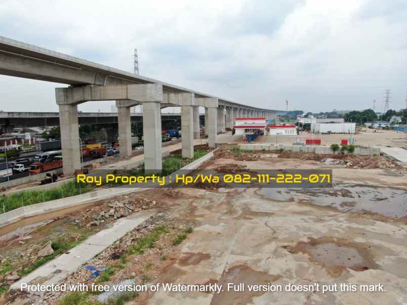 disewakan tanah jl tol jakarta cikampek