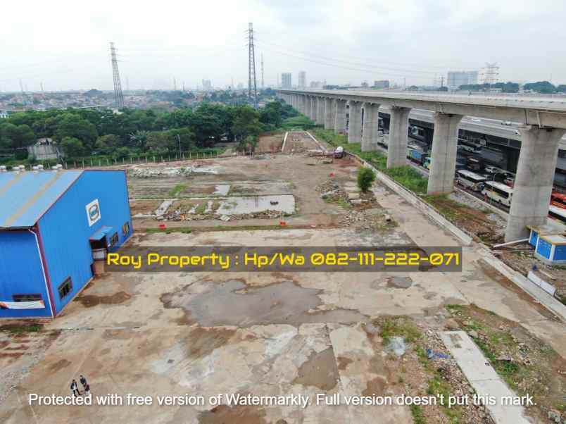 disewakan tanah jl tol jakarta cikampek