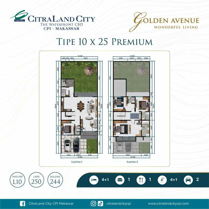 golden avenue citraland city losari cpi makassar