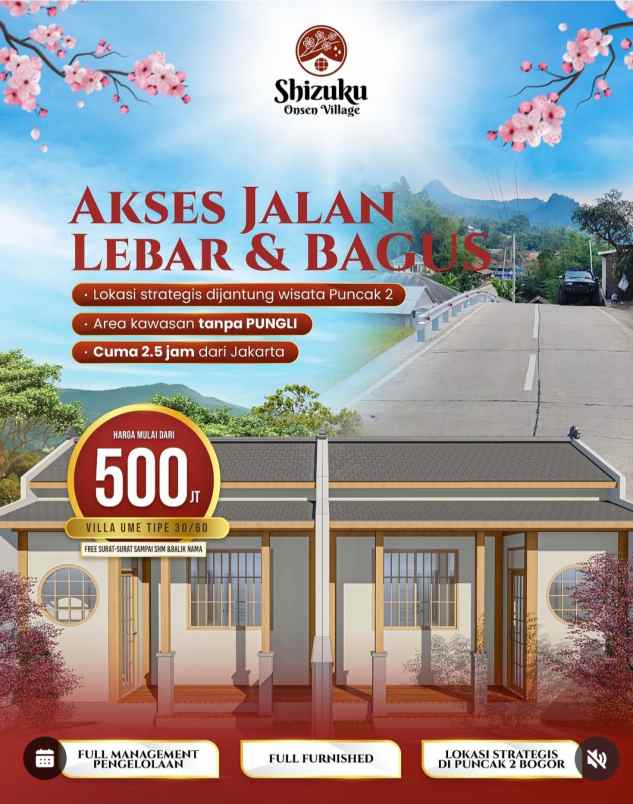 investasi villa premium nuansa jepang di bogor