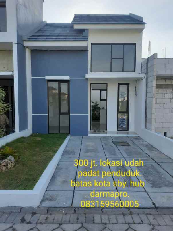 jual rumah bangunan baru milenium