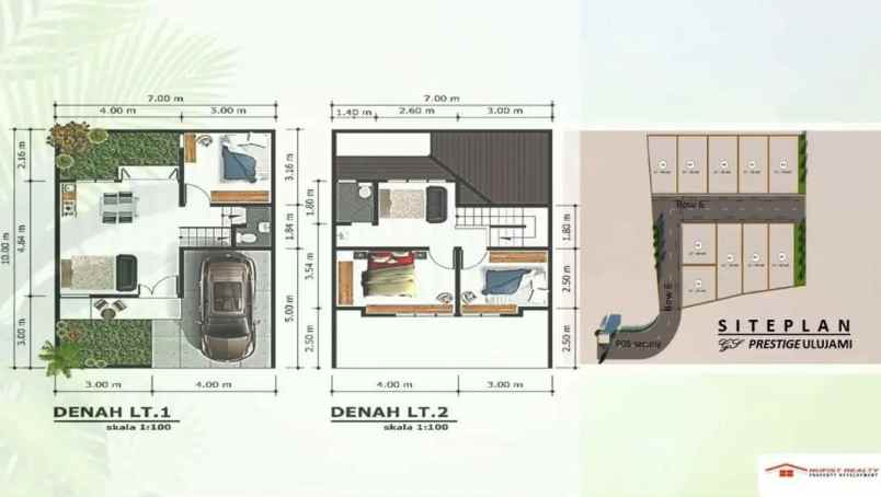 jual rumah baru 2 lantai di ulujami jakarta selatan