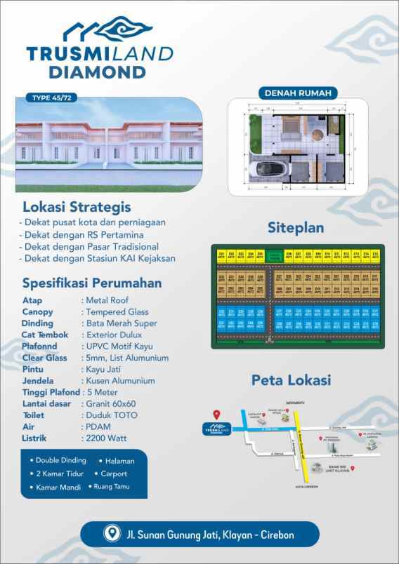 jual rumah minimalis modern dekaat pusat kota cirebon