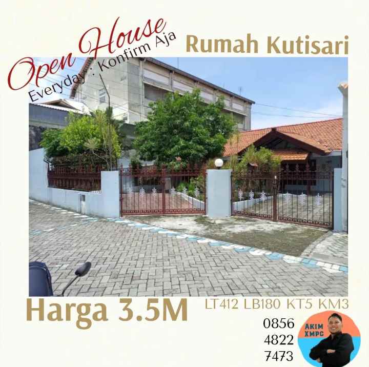 jual rumah murah kutisari kendangsari tenggilis