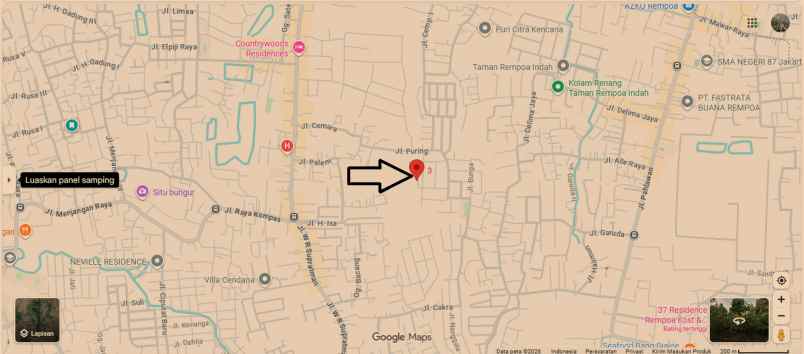 komplek pu rengas dekat bintaro sektor 2