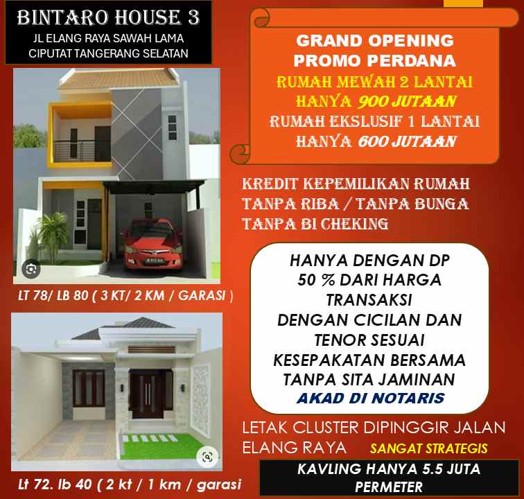 miliki rumah ekslusif daan tanah kavling