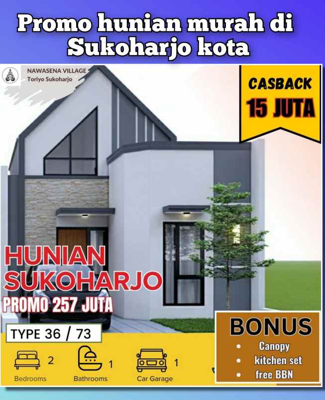 perumahan modern murah jombor sukoharjo