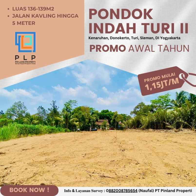 promo tanah kavling 1 jutaan daerah turi sleman