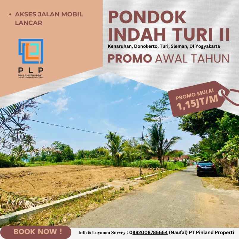 promo tanah kavling 1 jutaan daerah turi sleman