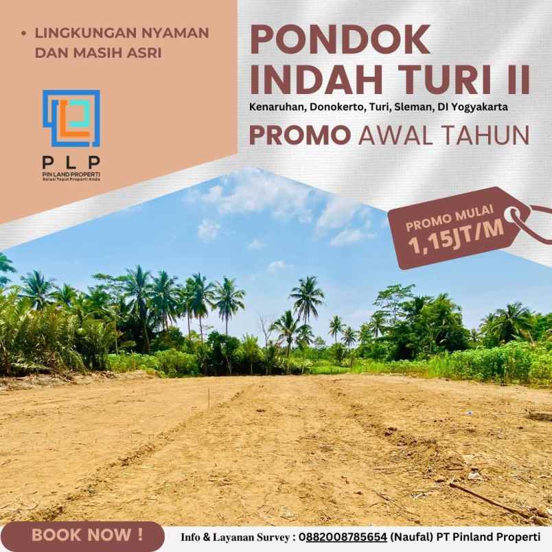 promo tanah kavling 1 jutaan daerah turi sleman