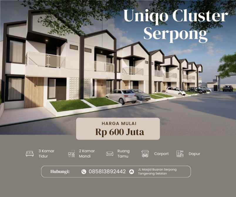 proses mudah rumah keluarga uniqo cluster serpong