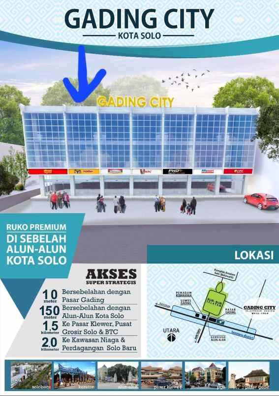 ruko di solo investasi dekat alun dan pasar gading