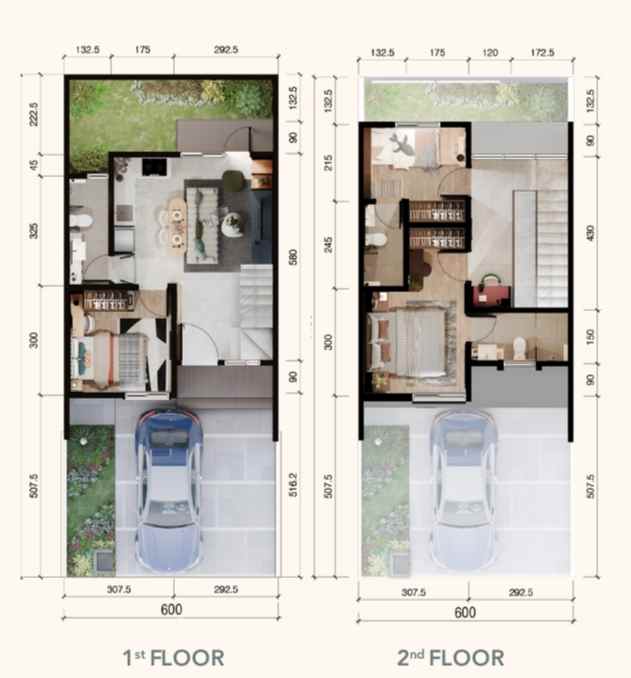 rumah 2 lantai cluster cassia kota tangerang