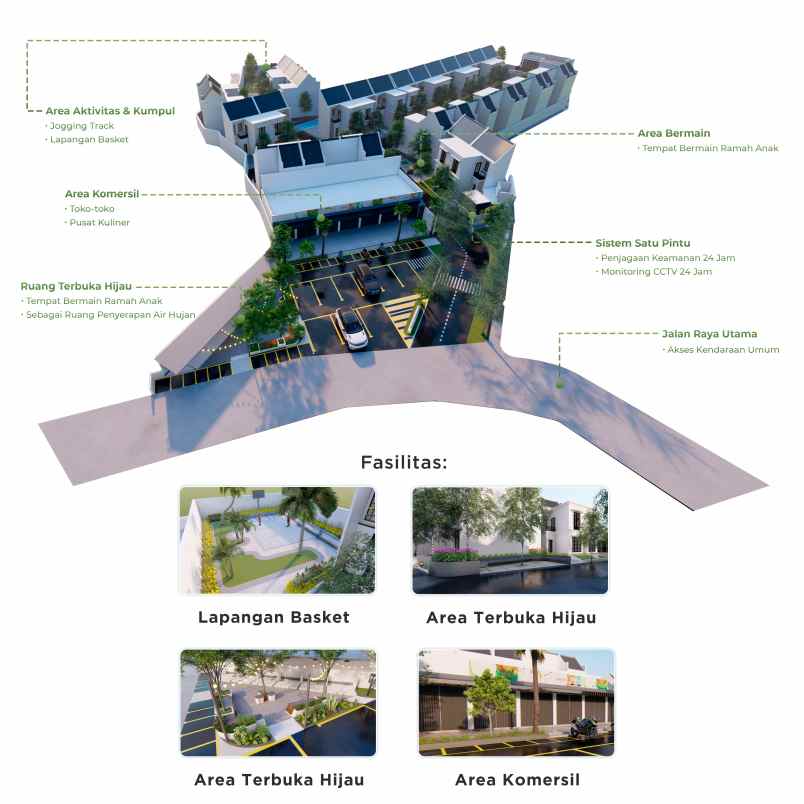 rumah 2 lantai lokasi strategis di kota bogor