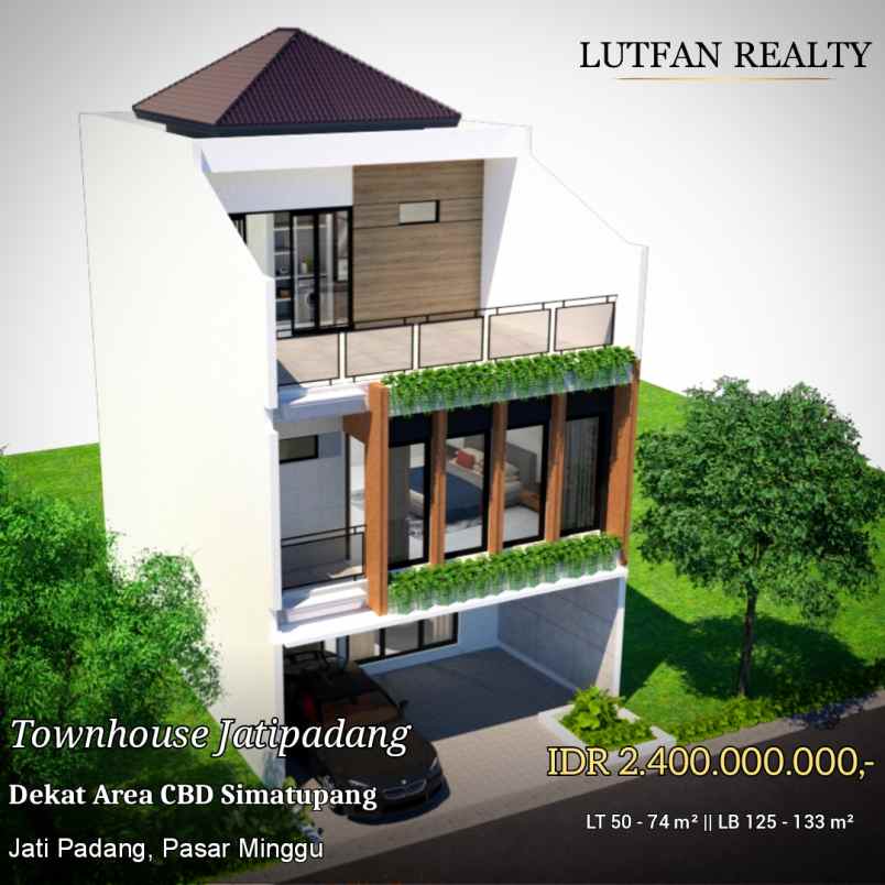 rumah 3 lantai dekat cbd simatupang