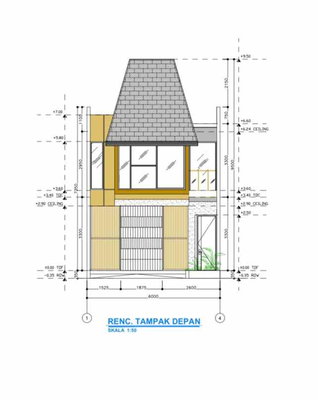 rumah baru 2 lantai di modern hill pondok cabe