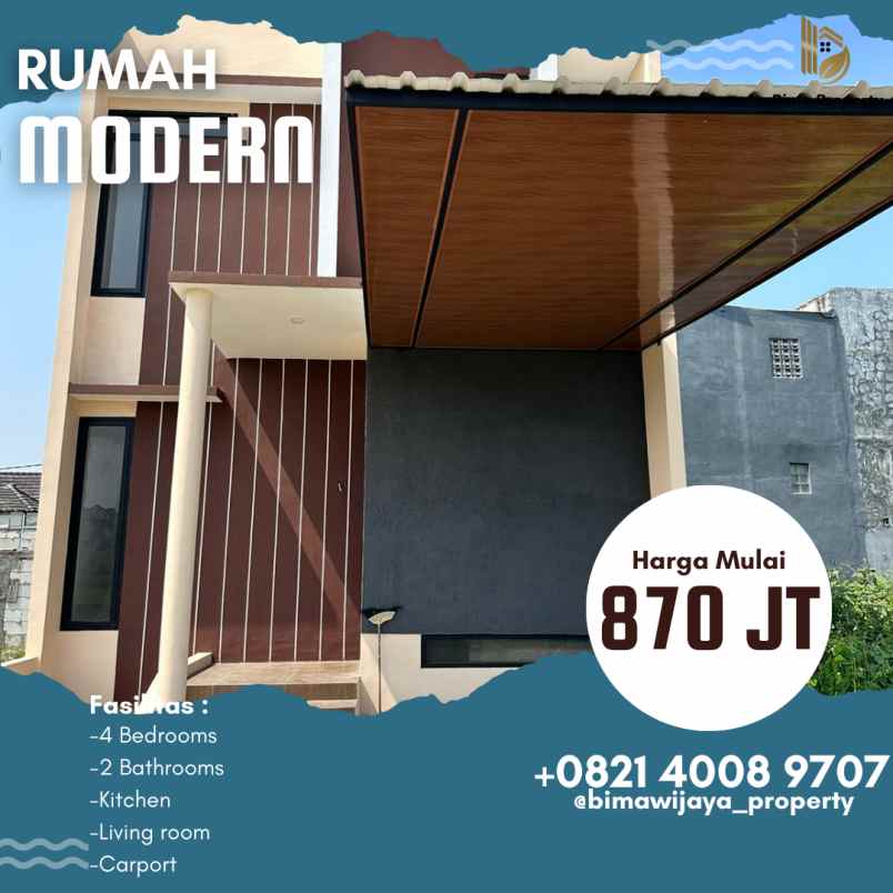 rumah baru 2 lantai siap huni