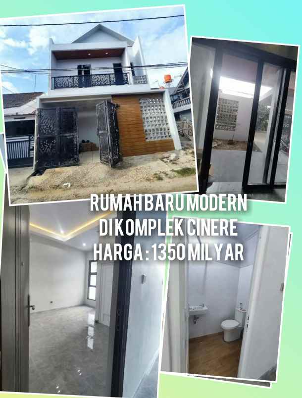 rumah baru modern dalam komplek cinere