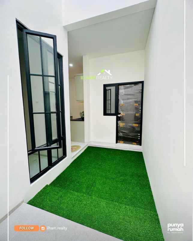 rumah cantik 2 lantai di nusaloka bsd layout maksimal