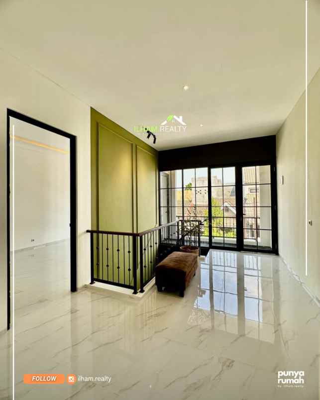 rumah cantik 2 lantai di nusaloka bsd layout maksimal