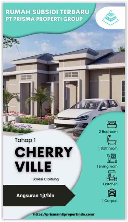 rumah cluster harga subsidi the cherry ville